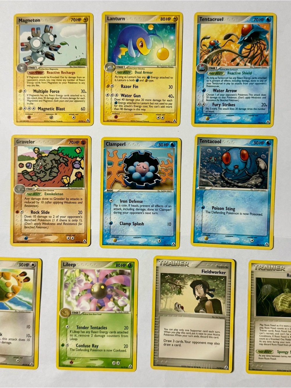 Pokemon TCG EX Legend Maker Card Lot 10 Vintage 2006 Set Magneton Lanturn Rare
